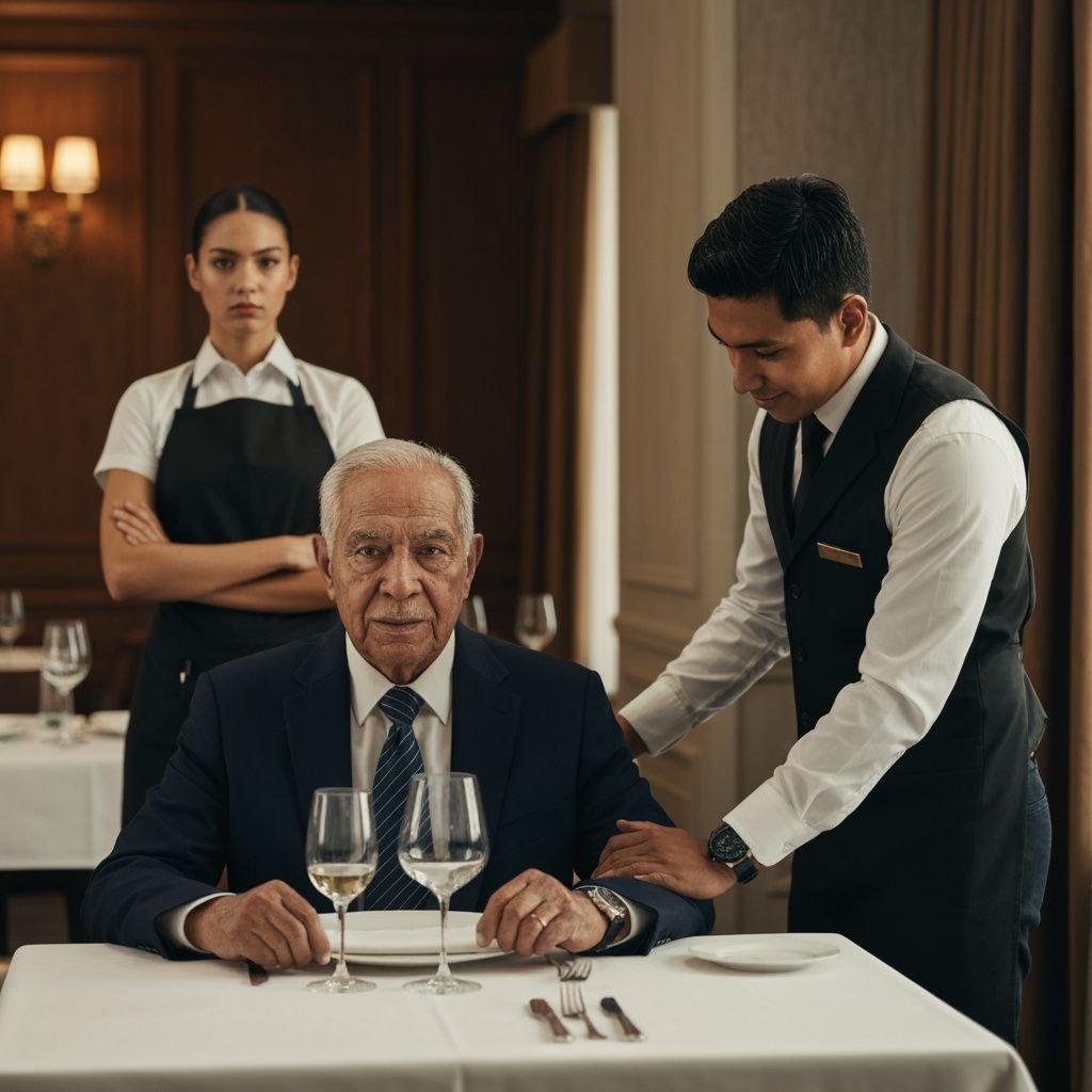 El desprecio de una mesera hacia un anciano «pobre» que terminó dándole la lección de su vida