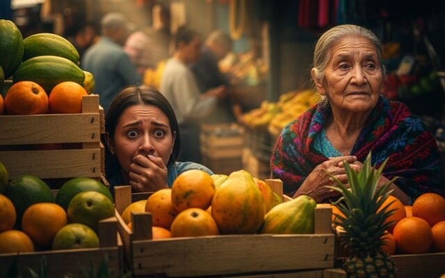 El secreto que guardaba bajo los cajones de fruta: Por qué el hombre del mercado nunca debió perseguirla