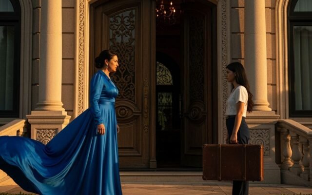 El secreto tras el vestido azul: La joven que llegó con una maleta y cambió el destino de una familia para siempre